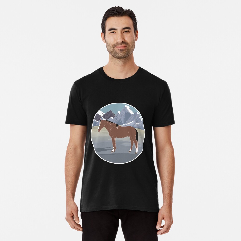 Aperçu de l'œuvre T-shirt premium créée et vendue par WebEquitation.