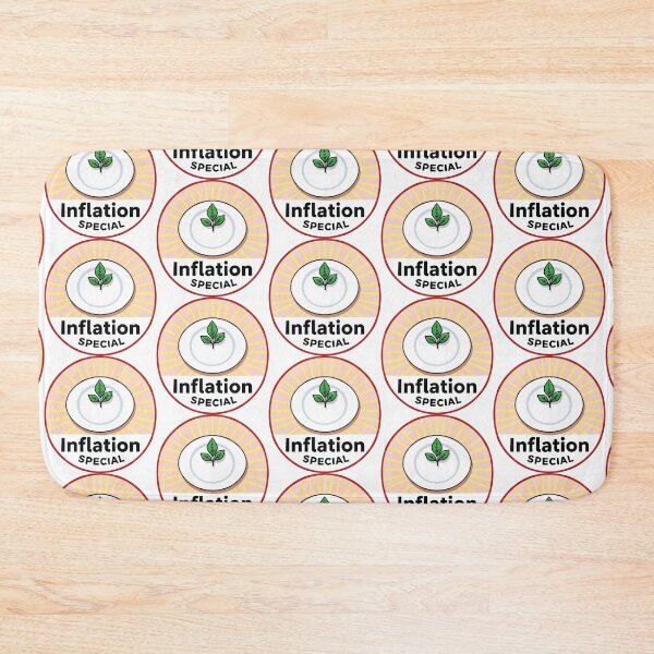 Item preview, Inflation Special – Funny Minimalist Food Art designed and sold by CrownedCanvas.