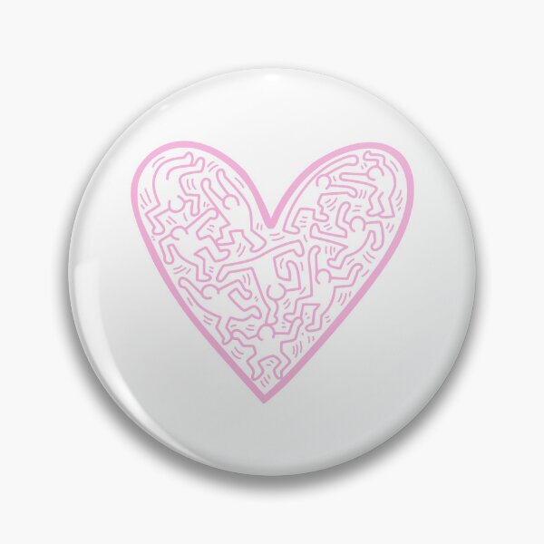 Item preview, Keith Haring heart designed and sold by lilliemayprints.
