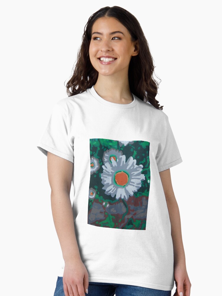 Thumbnail 1 of 7, Classic T-Shirt, A daisy under a couple of apple trees. designed and sold by artistDanJ.