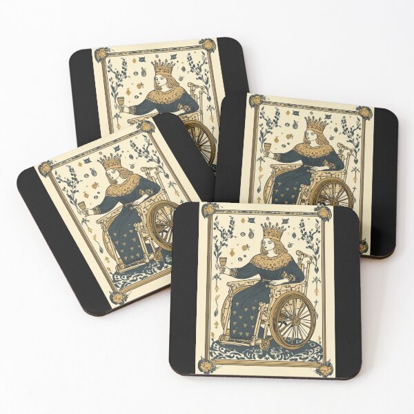 Item preview, Queen of cups wheelchair tarot designed and sold by MendaciousMina.