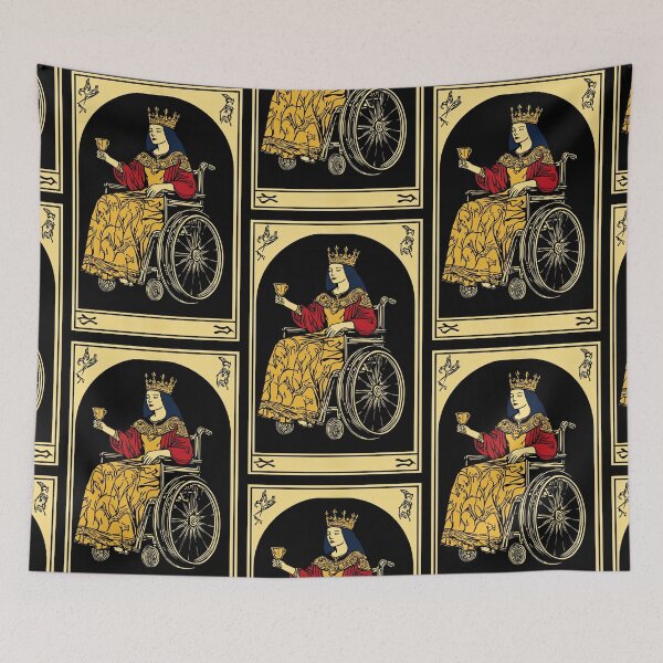 Item preview, Queen of cups wheelchair tarot designed and sold by MendaciousMina.