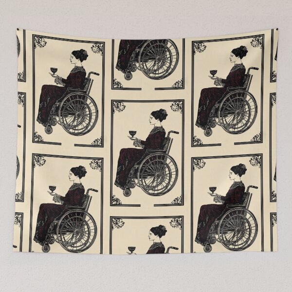 Item preview, Queen of cups wheelchair tarot designed and sold by MendaciousMina.