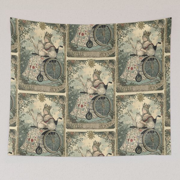 Item preview, Rolling with my cat homie wheelchair tarot designed and sold by MendaciousMina.