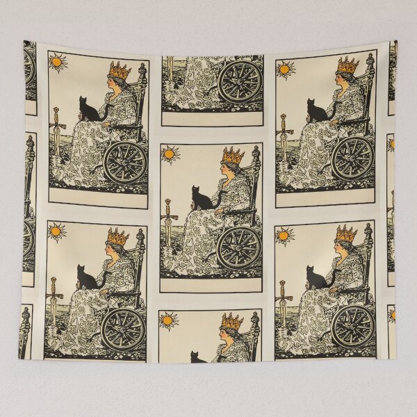 Item preview, Rolling with my cat homie wheelchair tarot designed and sold by MendaciousMina.