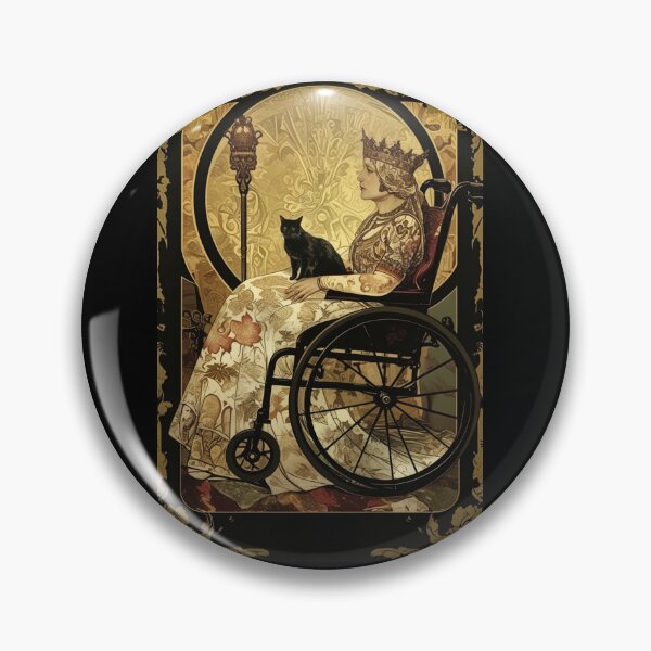 Item preview, Rolling with my cat homie wheelchair tarot designed and sold by MendaciousMina.