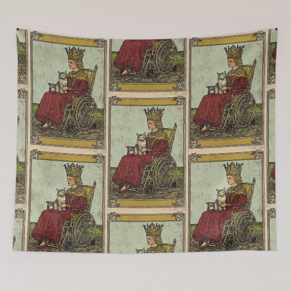 Item preview, Rolling with my cat homie wheelchair tarot designed and sold by MendaciousMina.