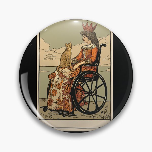 Item preview, Rolling with my cat homie wheelchair tarot designed and sold by MendaciousMina.