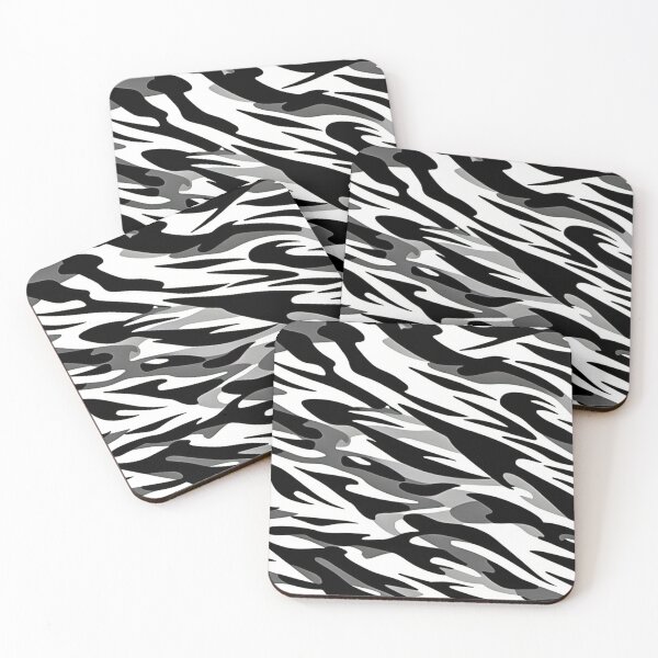 Item preview, Black And White Camo Tiger Stripe Camouflage Pattern designed and sold by CamouflageLab.