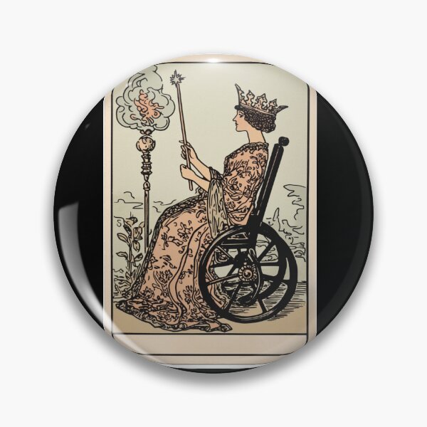 Item preview, Queen of wands wheelchair tarot designed and sold by MendaciousMina.