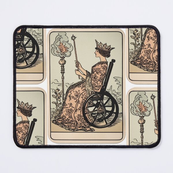 Item preview, Queen of wands wheelchair tarot designed and sold by MendaciousMina.