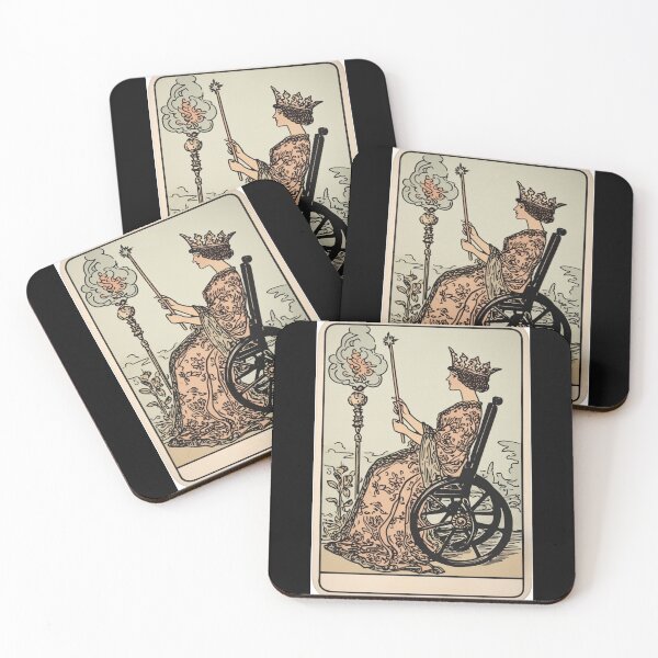 Item preview, Queen of wands wheelchair tarot designed and sold by MendaciousMina.
