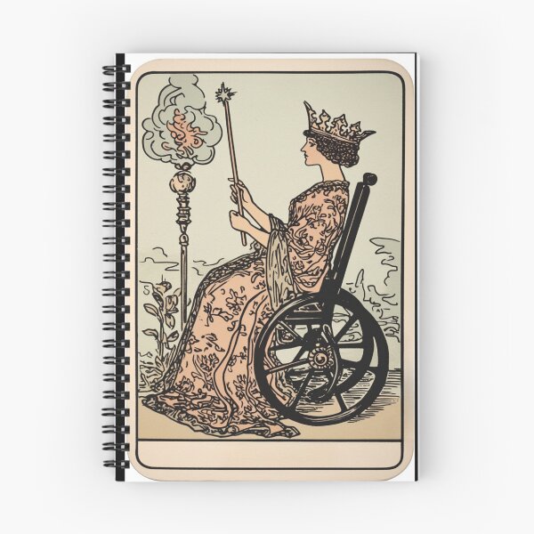 Item preview, Queen of wands wheelchair tarot designed and sold by MendaciousMina.