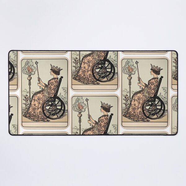 Item preview, Queen of wands wheelchair tarot designed and sold by MendaciousMina.