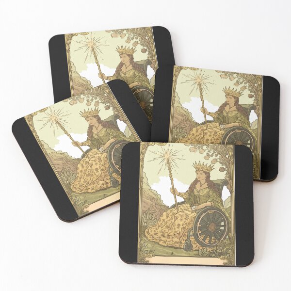Item preview, Queen of wands wheelchair tarot designed and sold by MendaciousMina.