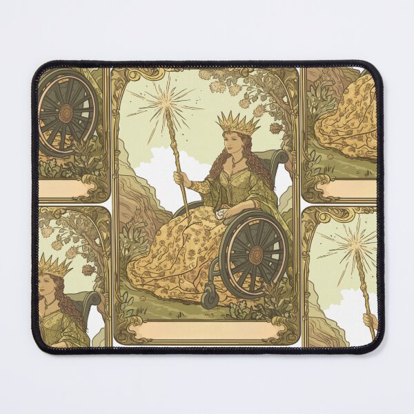 Item preview, Queen of wands wheelchair tarot designed and sold by MendaciousMina.