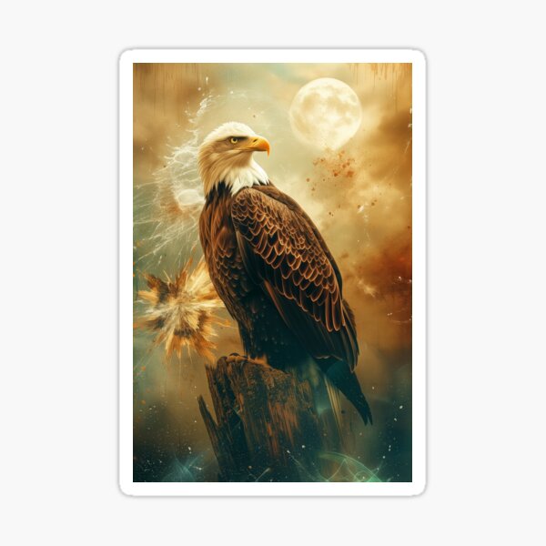 Item preview, Eagle on Stump designed and sold by Visual-Elixir.