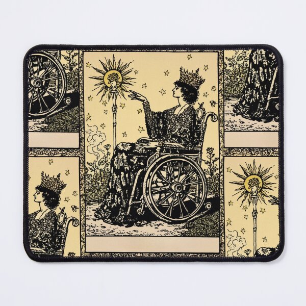 Item preview, Queen of wands wheelchair tarot designed and sold by MendaciousMina.