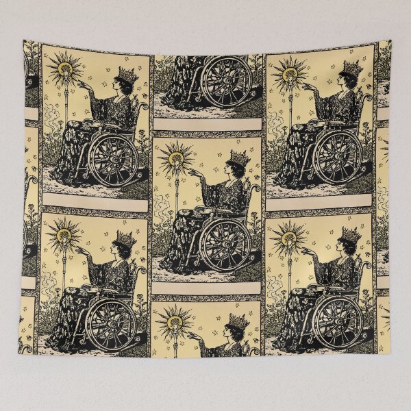 Item preview, Queen of wands wheelchair tarot designed and sold by MendaciousMina.