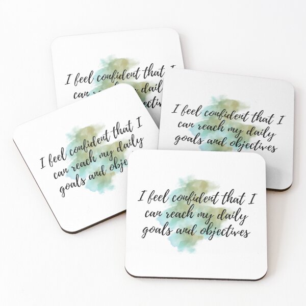 Item preview, I feel confident that I can reach my daily goals and objectives  - Positive Affirmations - For Men [ 2025 - Collection ] designed and sold by elmsstudios.