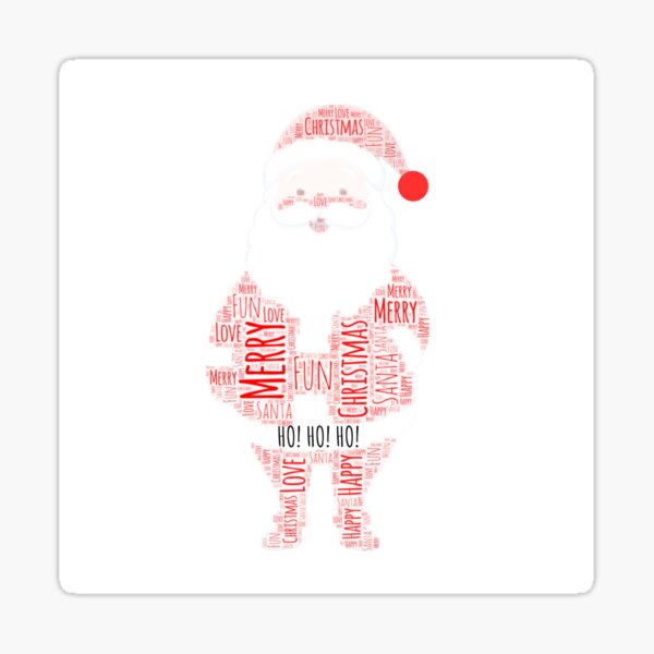 Item preview, Santa Word Art Wall Art designed and sold by Tiglit99.