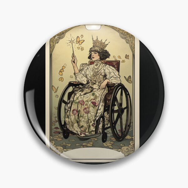 Item preview, Queen of wands wheelchair tarot designed and sold by MendaciousMina.