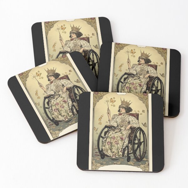 Item preview, Queen of wands wheelchair tarot designed and sold by MendaciousMina.