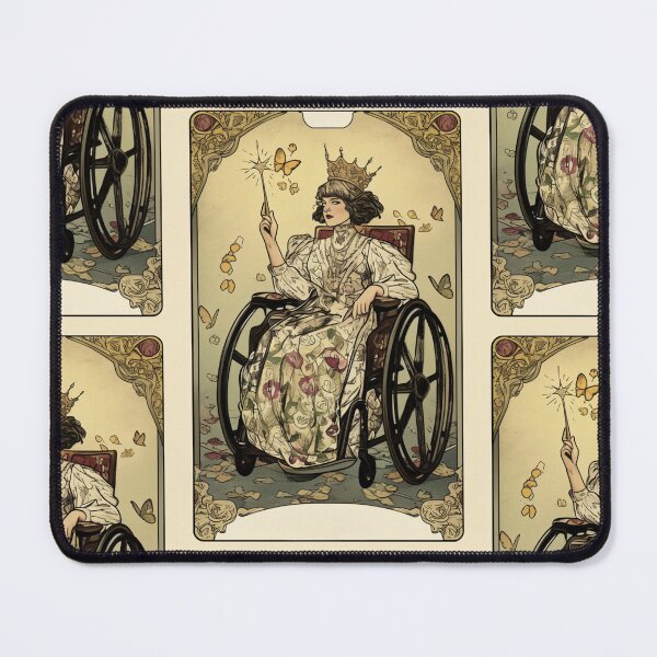 Item preview, Queen of wands wheelchair tarot designed and sold by MendaciousMina.