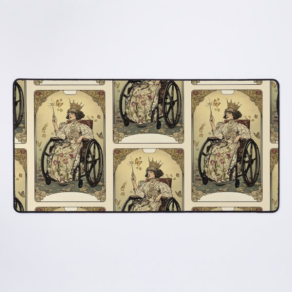 Item preview, Queen of wands wheelchair tarot designed and sold by MendaciousMina.