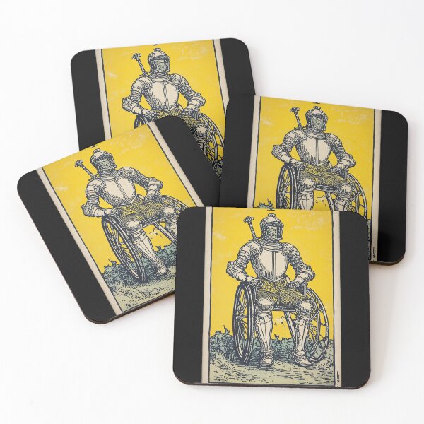 Item preview, knight upon his mount, wheel chair tarot designed and sold by MendaciousMina.