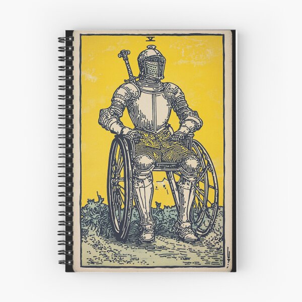 Item preview, knight upon his mount, wheel chair tarot designed and sold by MendaciousMina.