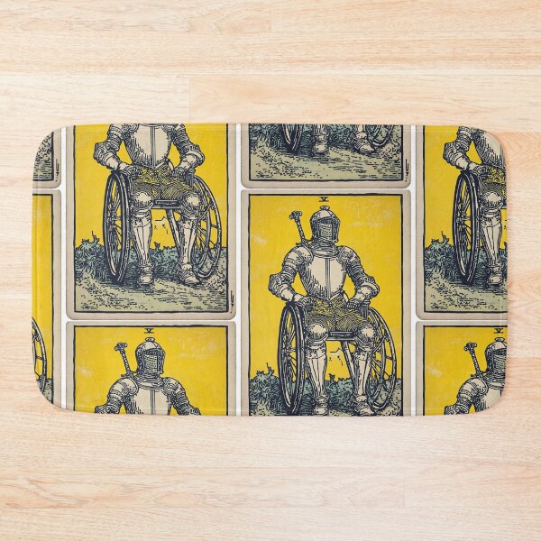 Item preview, knight upon his mount, wheel chair tarot designed and sold by MendaciousMina.