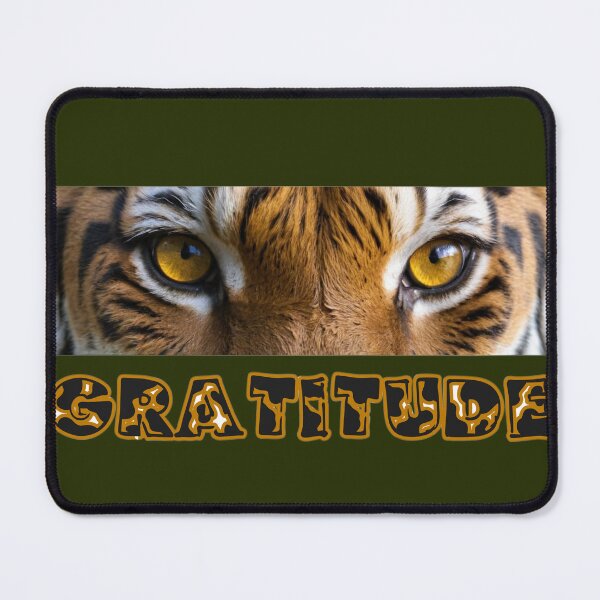 Item preview, Gratitude Tiger – Motivational Wild Spirit Art designed and sold by diaza.