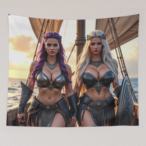 Item preview, Viking Warrior Queens – Shieldmaidens of the Sea designed and sold by Kaladin Creations.