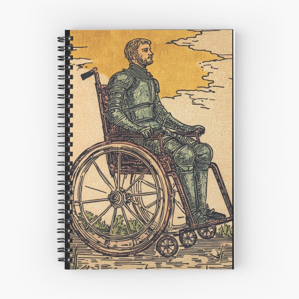 Item preview, knight upon his mount, wheel chair tarot designed and sold by MendaciousMina.