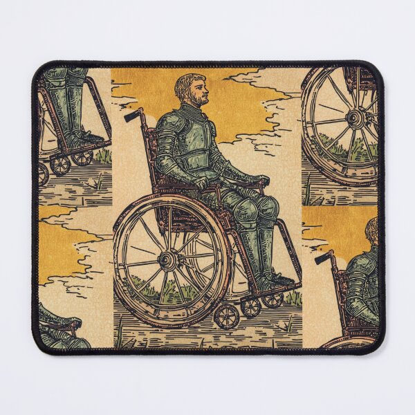 Item preview, knight upon his mount, wheel chair tarot designed and sold by MendaciousMina.
