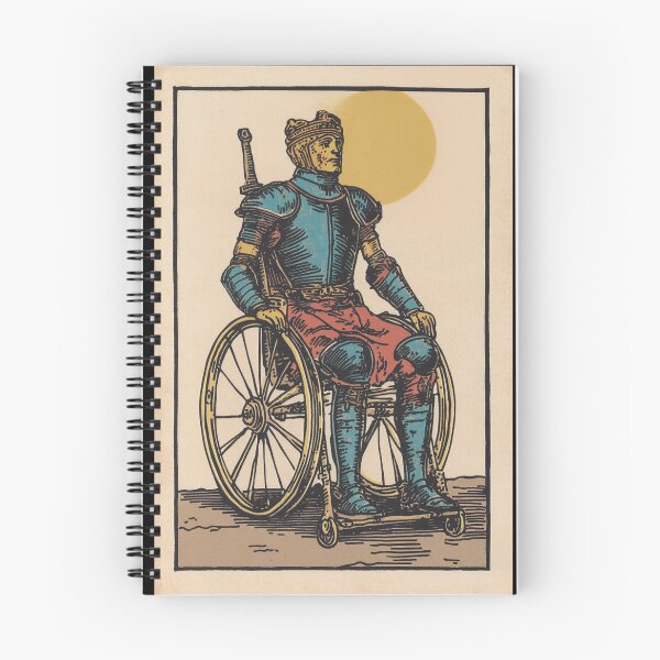 Item preview, knight upon his mount, wheel chair tarot designed and sold by MendaciousMina.