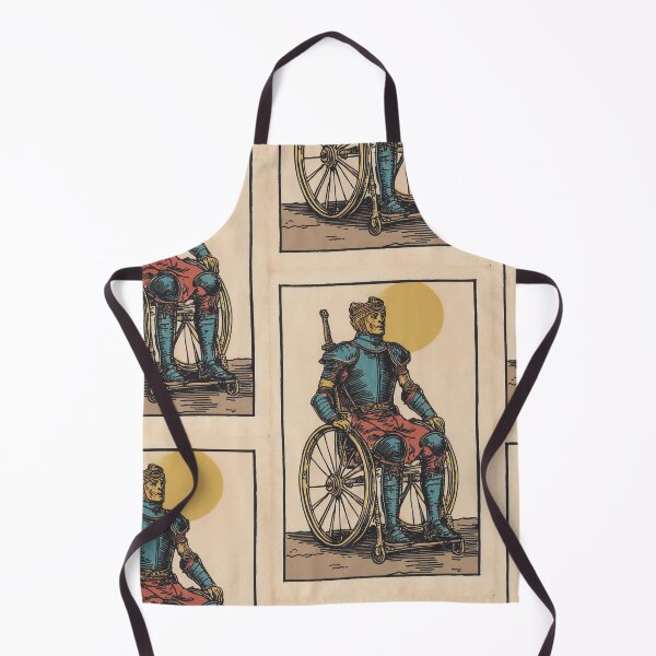 Item preview, knight upon his mount, wheel chair tarot designed and sold by MendaciousMina.