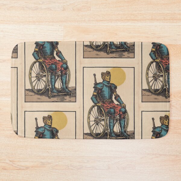 Item preview, knight upon his mount, wheel chair tarot designed and sold by MendaciousMina.