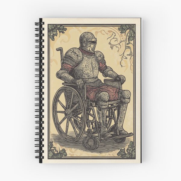 Item preview, knight upon his mount, wheel chair tarot designed and sold by MendaciousMina.