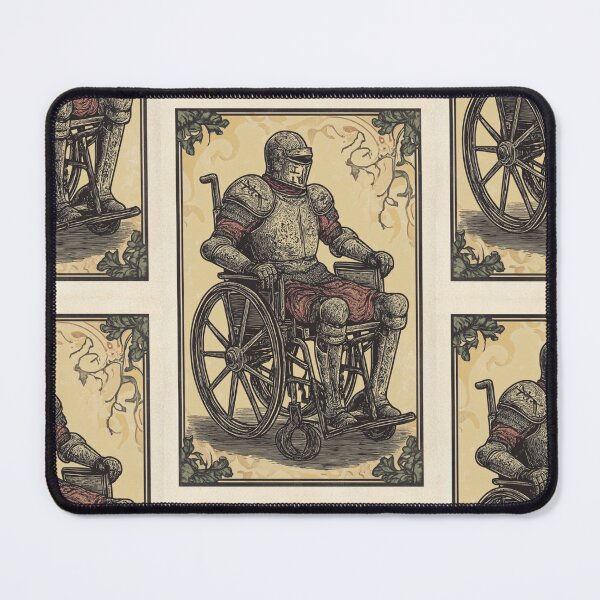 Item preview, knight upon his mount, wheel chair tarot designed and sold by MendaciousMina.