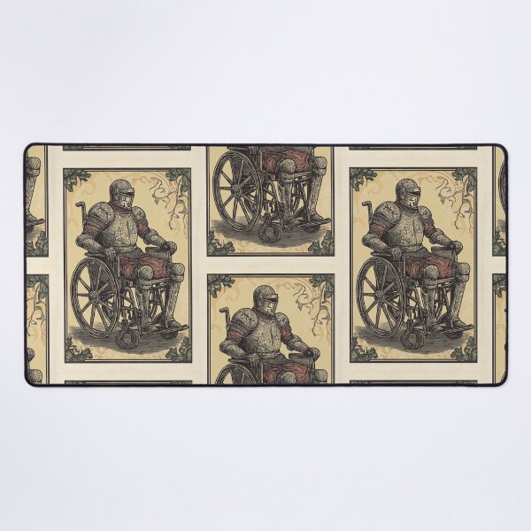 Item preview, knight upon his mount, wheel chair tarot designed and sold by MendaciousMina.