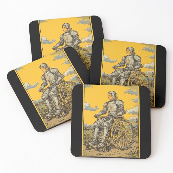 Item preview, knight upon his mount, wheel chair tarot designed and sold by MendaciousMina.