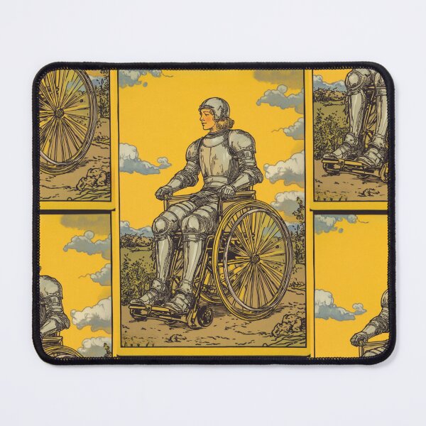 Item preview, knight upon his mount, wheel chair tarot designed and sold by MendaciousMina.