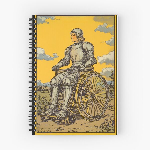 Item preview, knight upon his mount, wheel chair tarot designed and sold by MendaciousMina.
