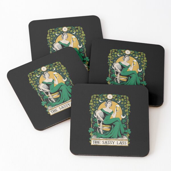 Artikelvorschau, Sassy Lass Tarotkarte Humor für St. Patrick's Day entworfen und verkauft von facegm.