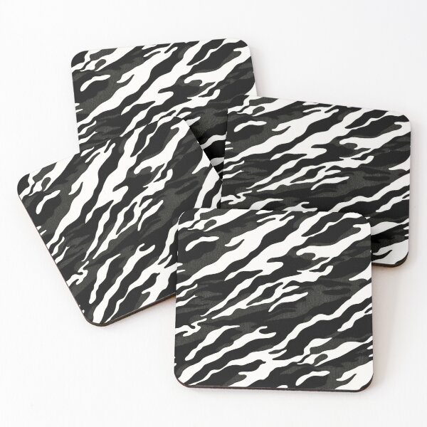 Item preview, Black And White Camo Tiger Stripe Camouflage Pattern designed and sold by CamouflageLab.