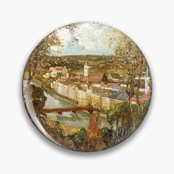 Item preview, Autumn Landscape with Town designed and sold by tomorrowsart.