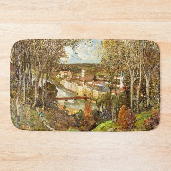 Item preview, Autumn Landscape with Town designed and sold by tomorrowsart.