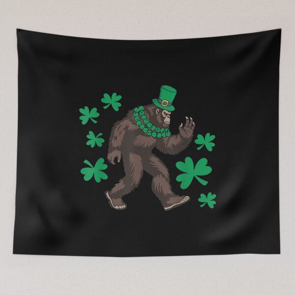 Item preview, Bigfoot St Patricks Day Irish Sasquatch Shamrock Clover Leaf  designed and sold by facegm.